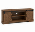 Meuble TV en bois avec portes coulissantes 160 cm