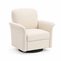 Fauteuil pivotant en tissu avec accoudoirs