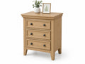 Commode en Bois de Chêne avec 3 Tiroirs, Bois Clair