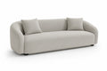 Canapé trois places tissu beige