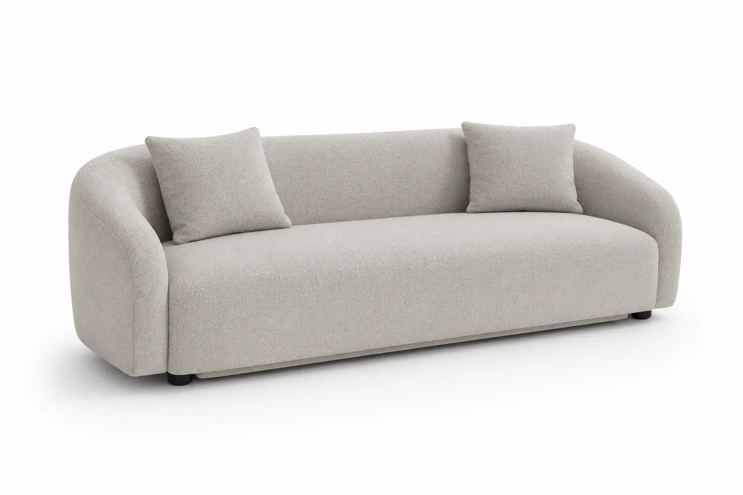 Canapé trois places tissu beige