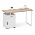 Bureau en MDF et métal avec rangement 120x60x75 cm