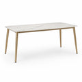 Table à manger rectangulaire en céramique et métal 200x90x75 cm