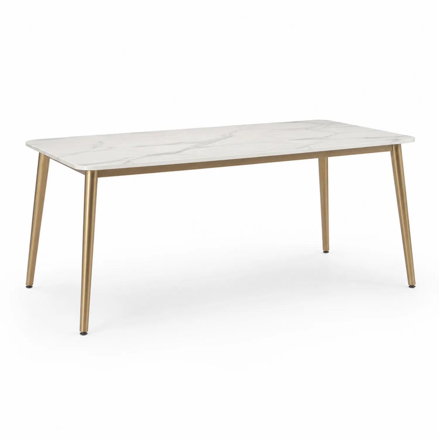 Table à manger rectangulaire en céramique et métal 200x90x75 cm
