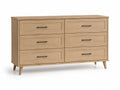 Commode en chêne avec 6 tiroirs